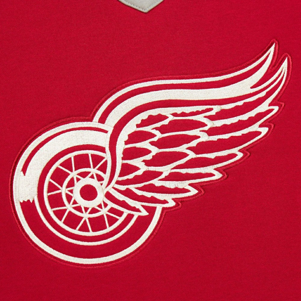 Detroit Red Wings Heritage Lace-Up Pullover Sweatshirt - Red - NHL