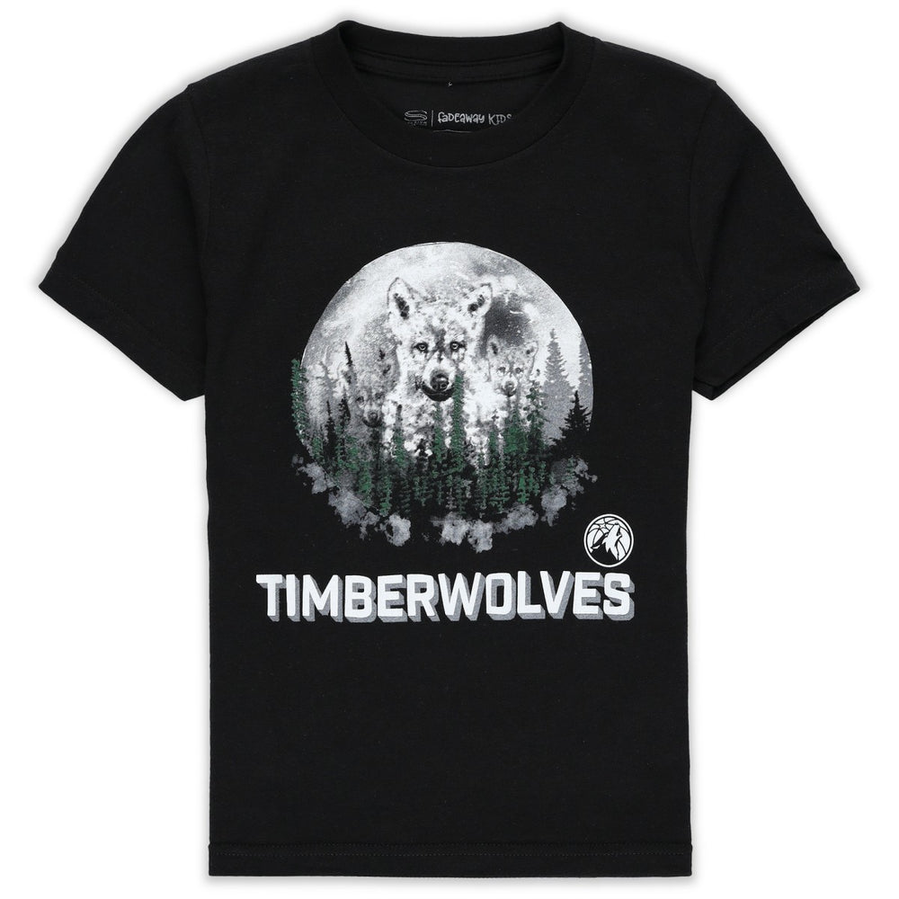 Minnesota Timberwolves Stadium Essentials Youth Mascot T-Shirt Black - NBA