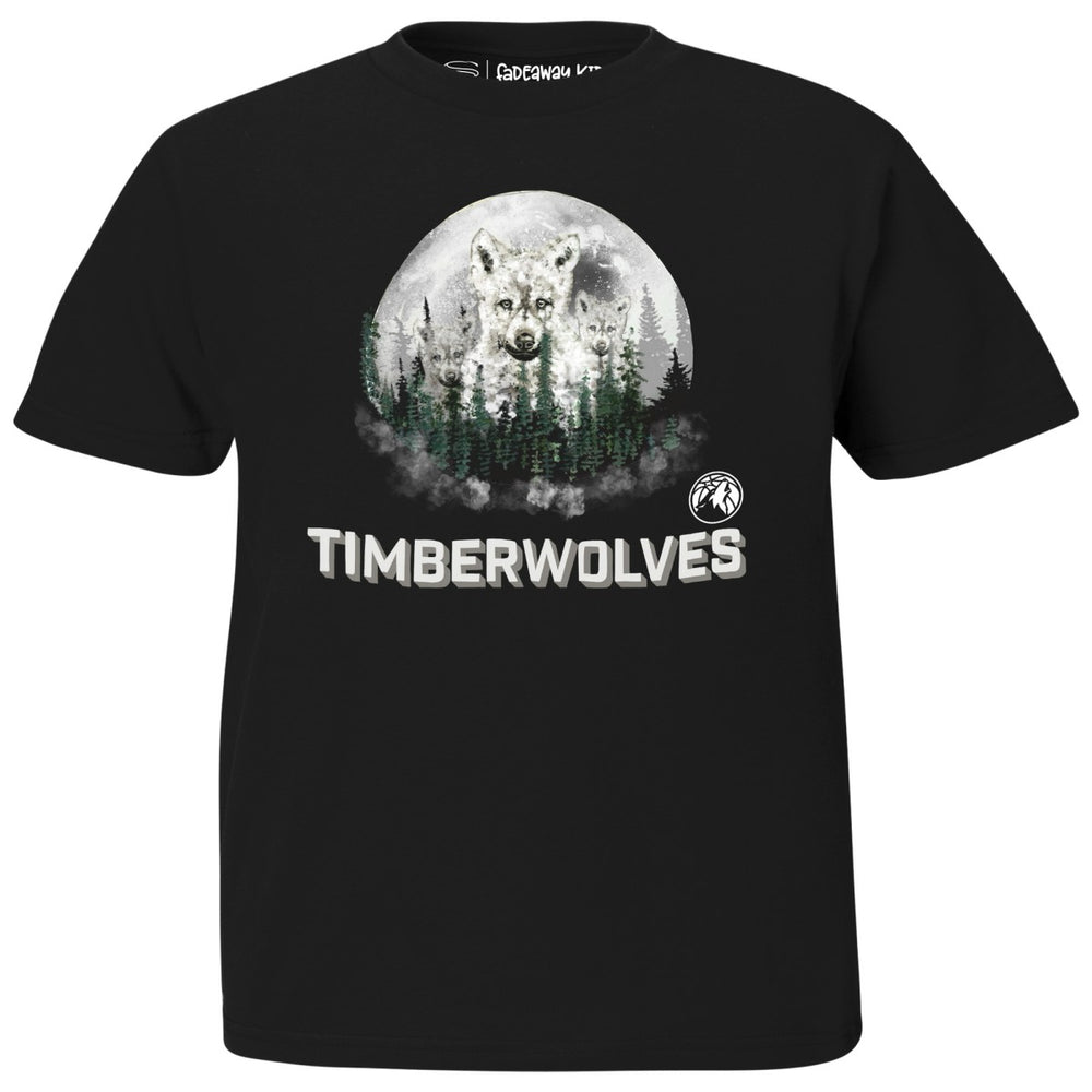 Minnesota Timberwolves Stadium Essentials Youth Mascot T-Shirt Black - NBA