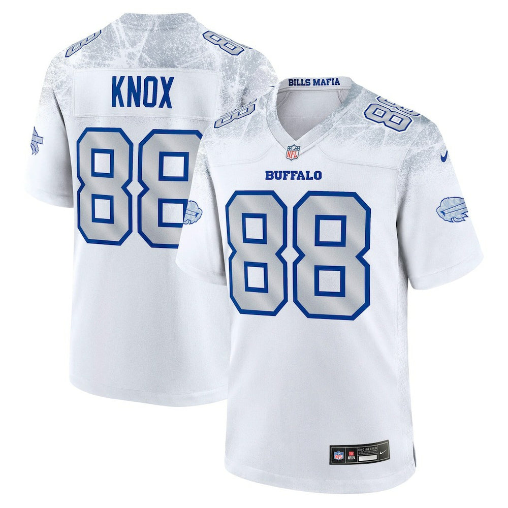 Dawson Knox Buffalo Bills 2025 Rivalries Collection Game Jersey White | Nike for Sale