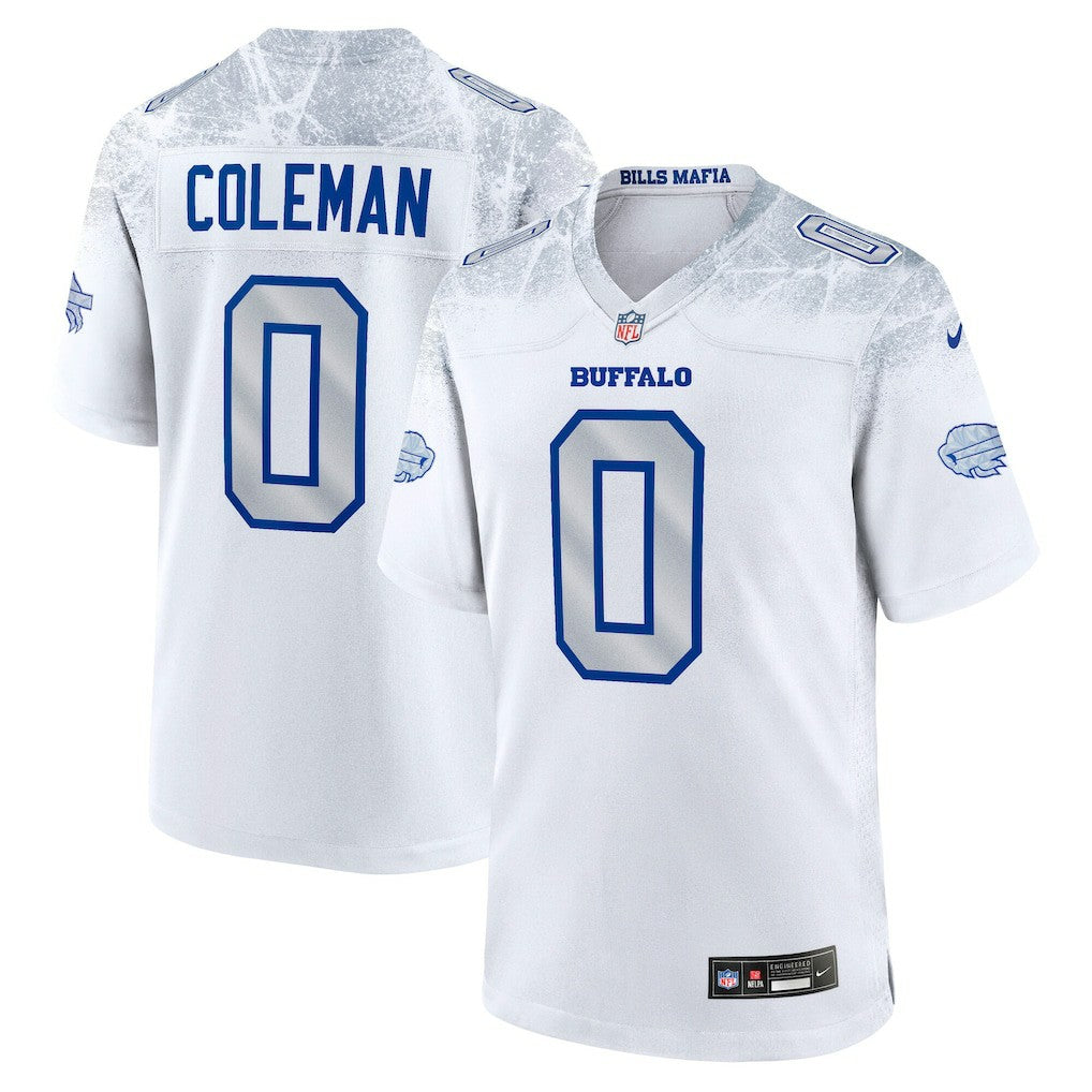 Keon Coleman Buffalo Bills 2025 Rivalries Collection Game Jersey White | Nike for Sale