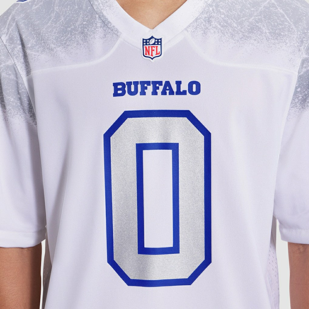 Keon Coleman Buffalo Bills 2025 Rivalries Collection Game Jersey White | Nike for Sale