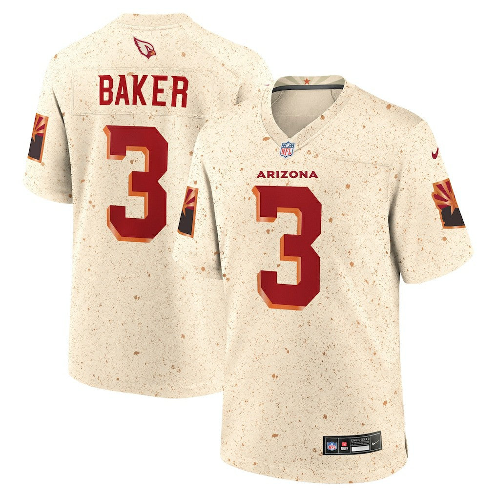 Budda Baker Arizona Cardinals 2025 Rivalries Collection Game Jersey Natural | Nike for Sale