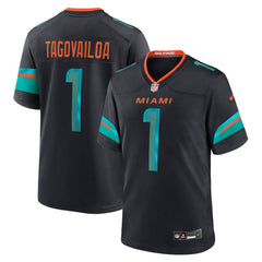 Tua Tagovailoa Miami Dolphins 2025 Rivalries Collection Game Jersey Pitch Blue | Nike for Sale