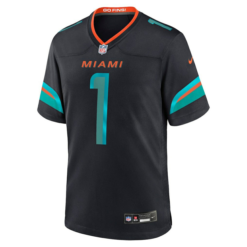 Tua Tagovailoa Miami Dolphins 2025 Rivalries Collection Game Jersey Pitch Blue | Nike for Sale