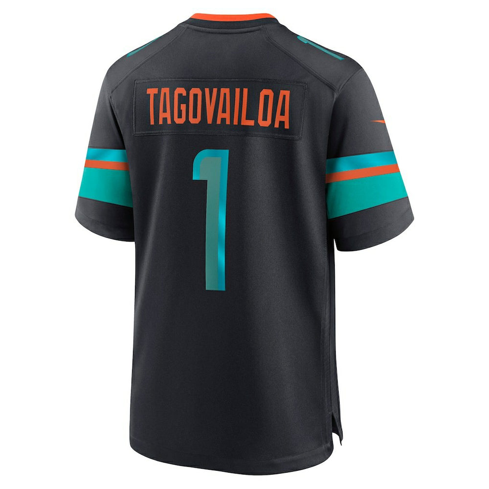 Tua Tagovailoa Miami Dolphins 2025 Rivalries Collection Game Jersey Pitch Blue | Nike for Sale