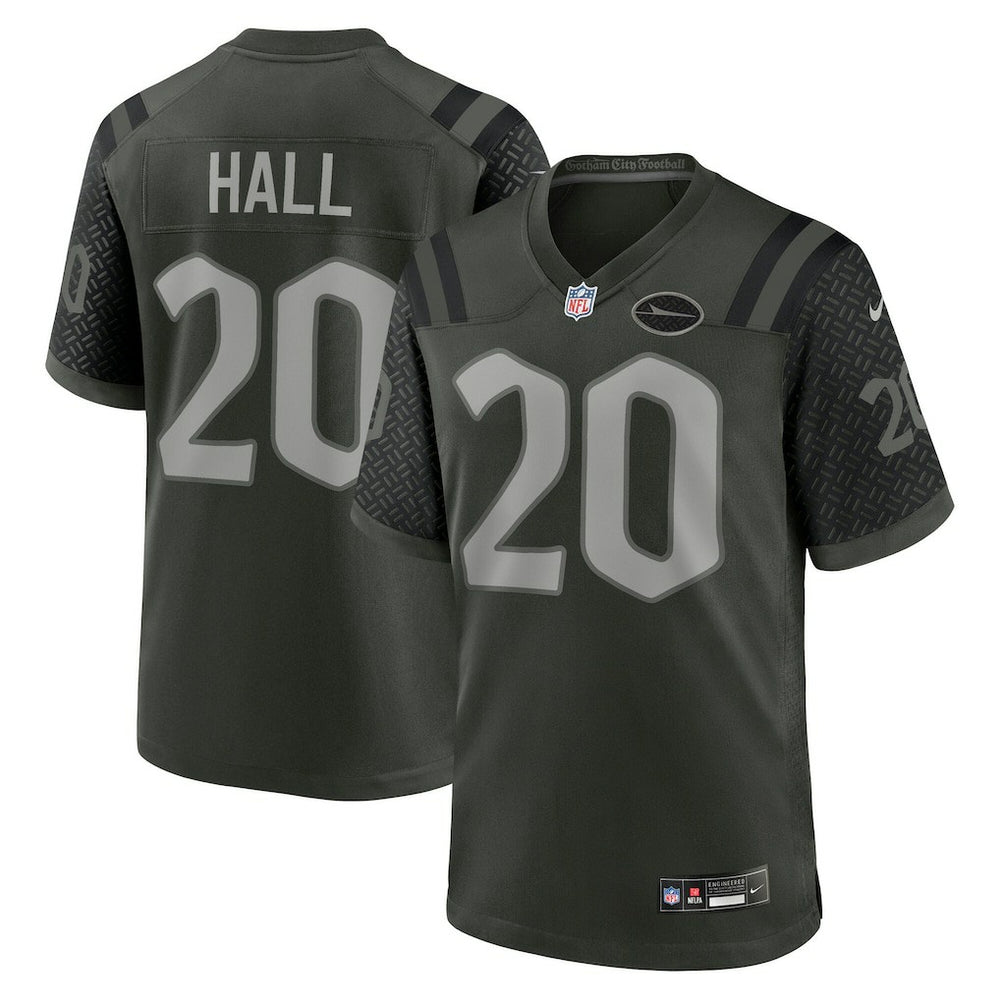 Breece Hall New York Jets 2025 Rivalries Collection Game Jersey Gotham Green | Nike for Sale