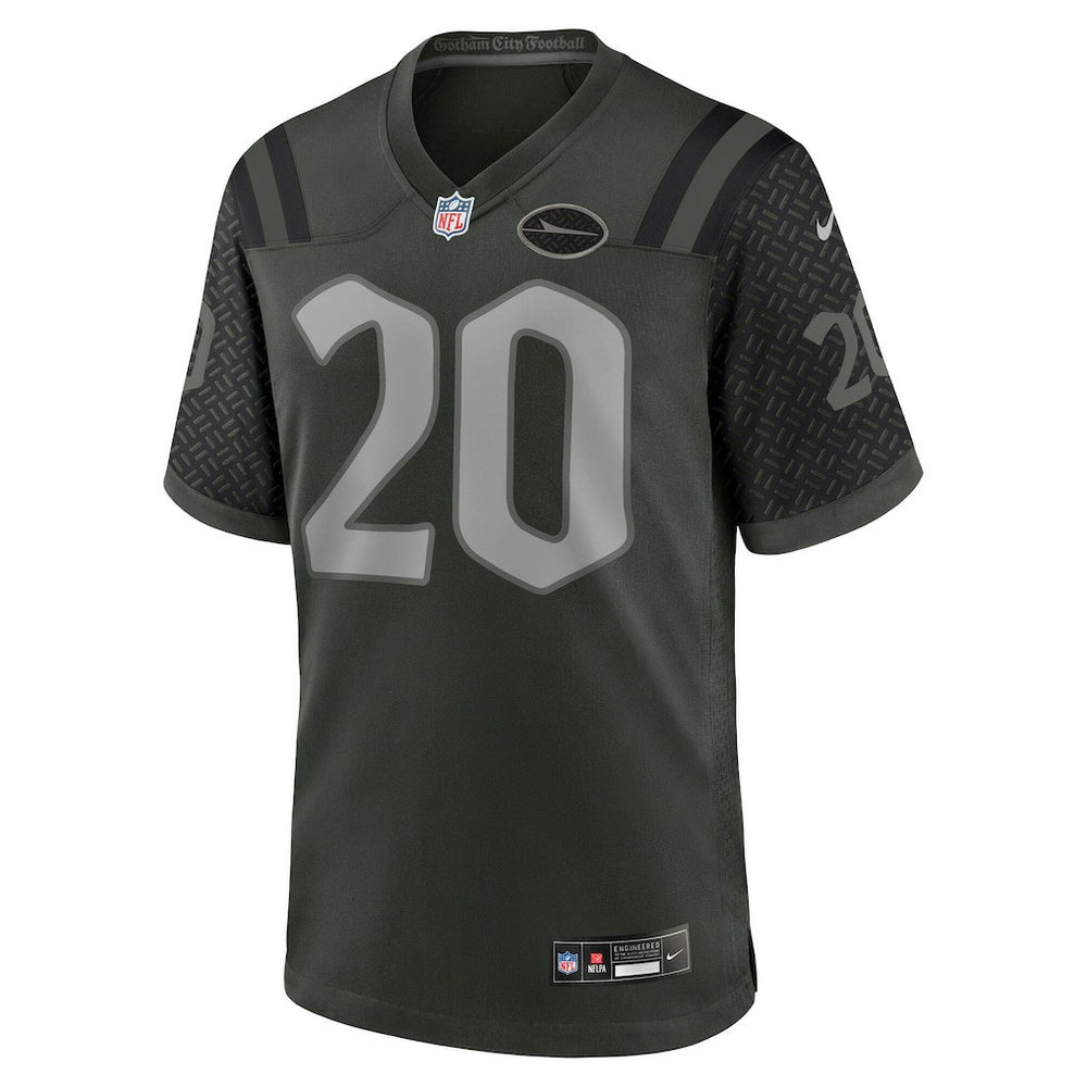 Breece Hall New York Jets 2025 Rivalries Collection Game Jersey Gotham Green | Nike for Sale
