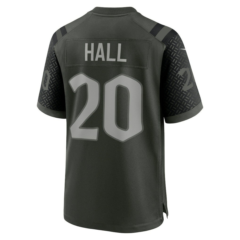 Breece Hall New York Jets 2025 Rivalries Collection Game Jersey Gotham Green | Nike for Sale