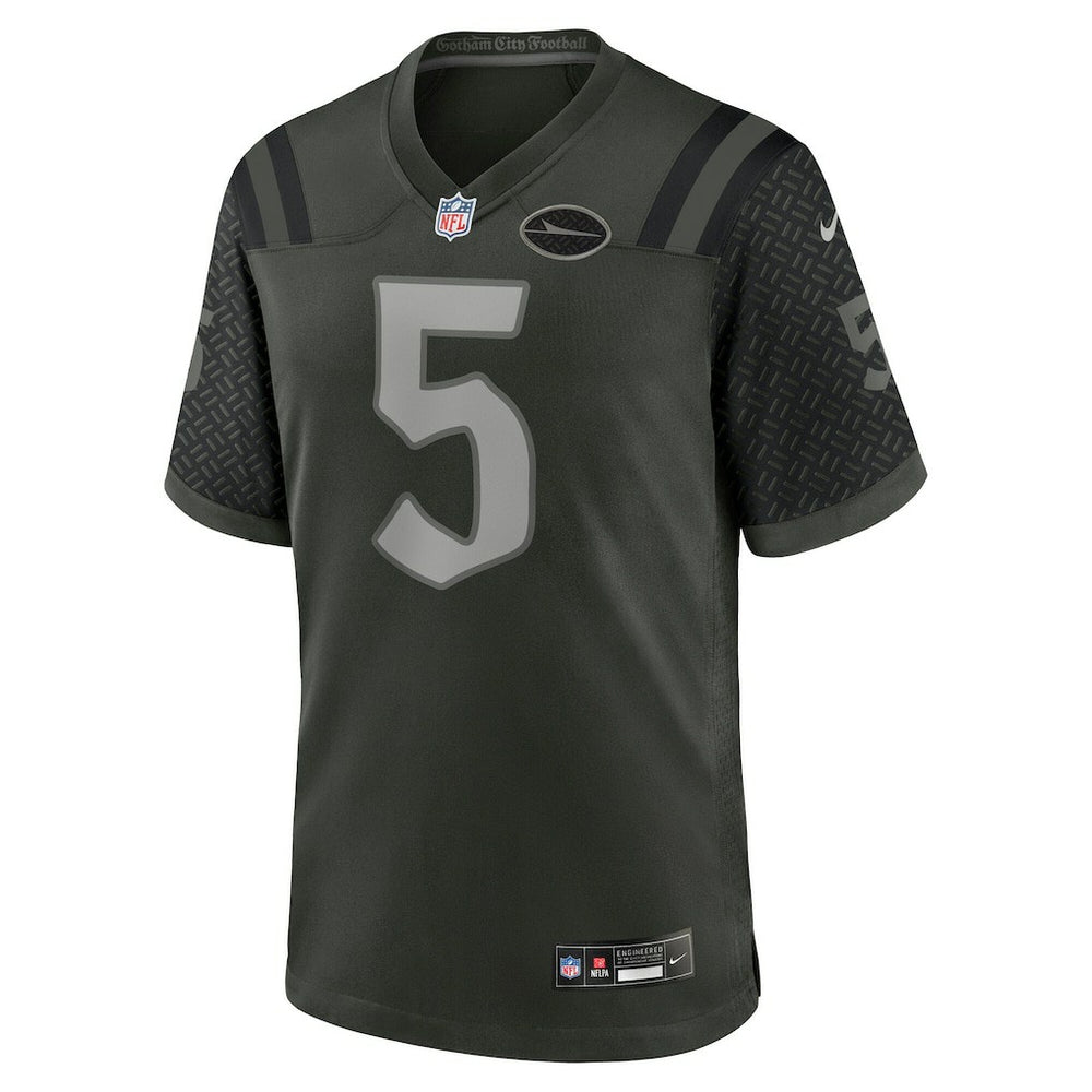 Garrett Wilson New York Jets 2025 Rivalries Collection Game Jersey Gotham Green | Nike for Sale