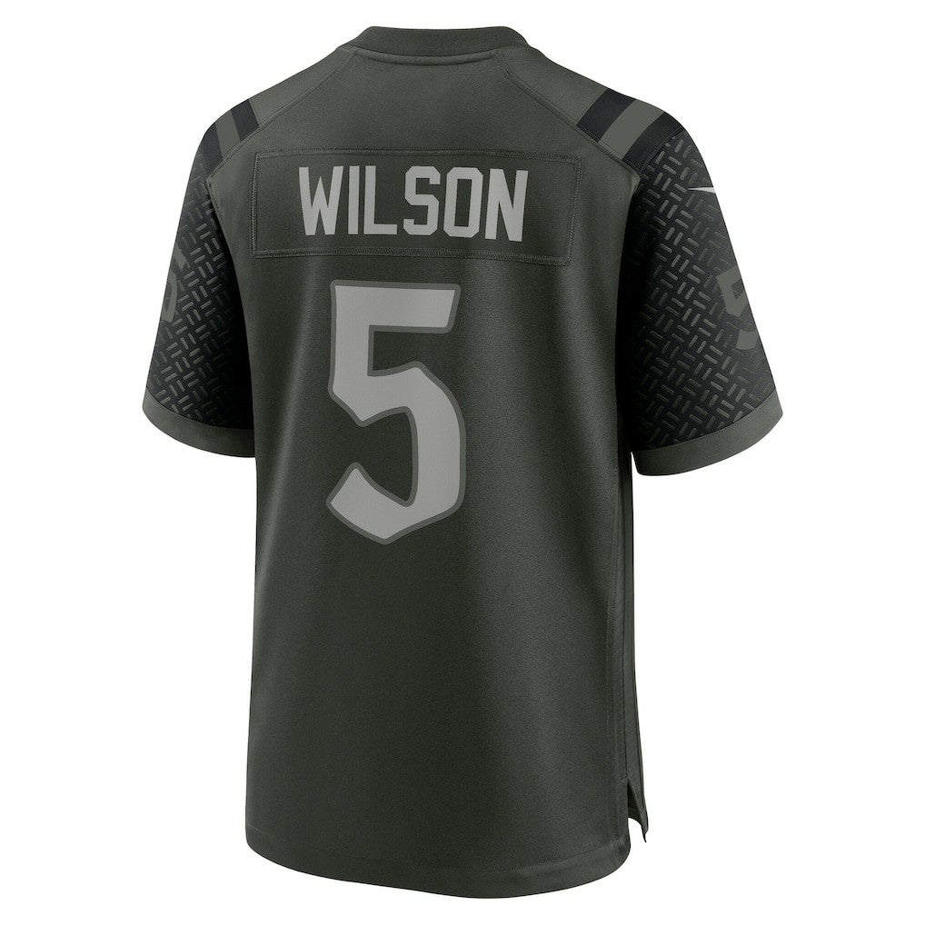Garrett Wilson New York Jets 2025 Rivalries Collection Game Jersey Gotham Green | Nike for Sale