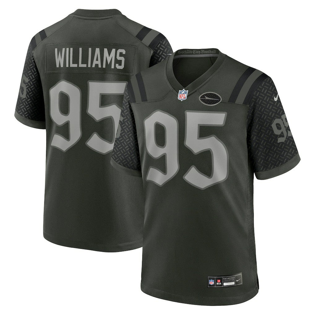 Quinnen Williams New York Jets 2025 Rivalries Collection Game Jersey Gotham Green | Nike for Sale
