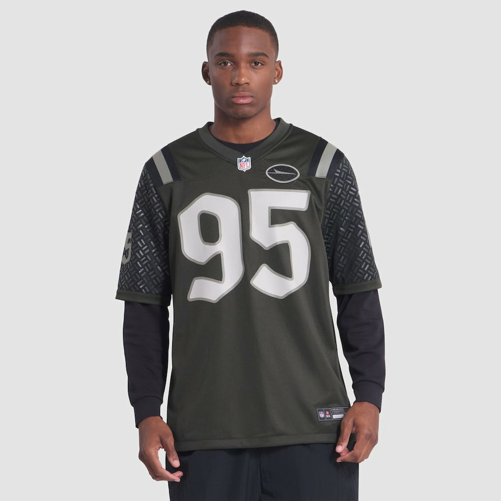 Quinnen Williams New York Jets 2025 Rivalries Collection Game Jersey Gotham Green | Nike for Sale