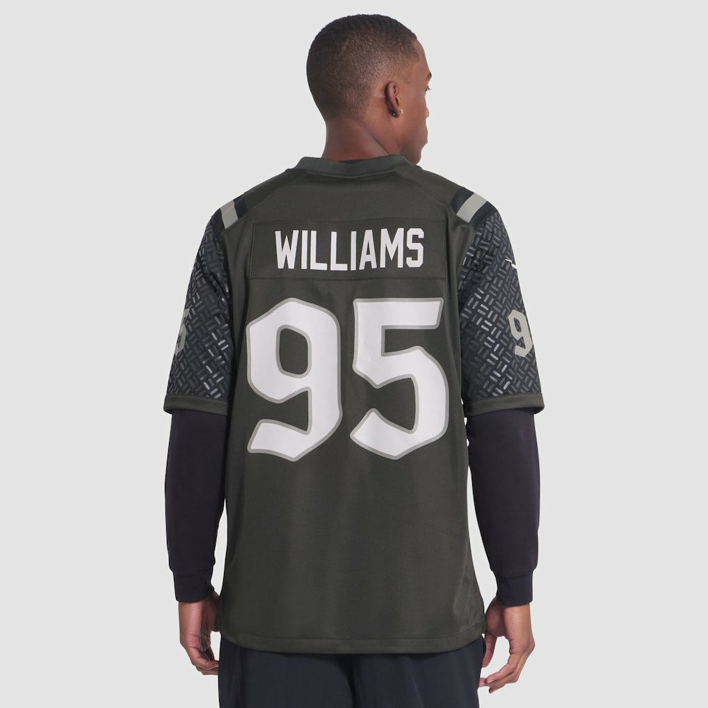 Quinnen Williams New York Jets 2025 Rivalries Collection Game Jersey Gotham Green | Nike for Sale