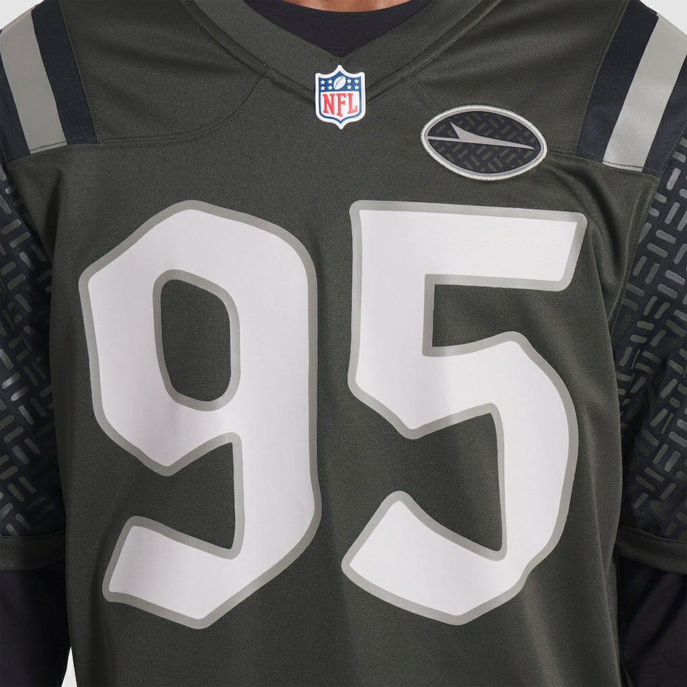 Quinnen Williams New York Jets 2025 Rivalries Collection Game Jersey Gotham Green | Nike for Sale