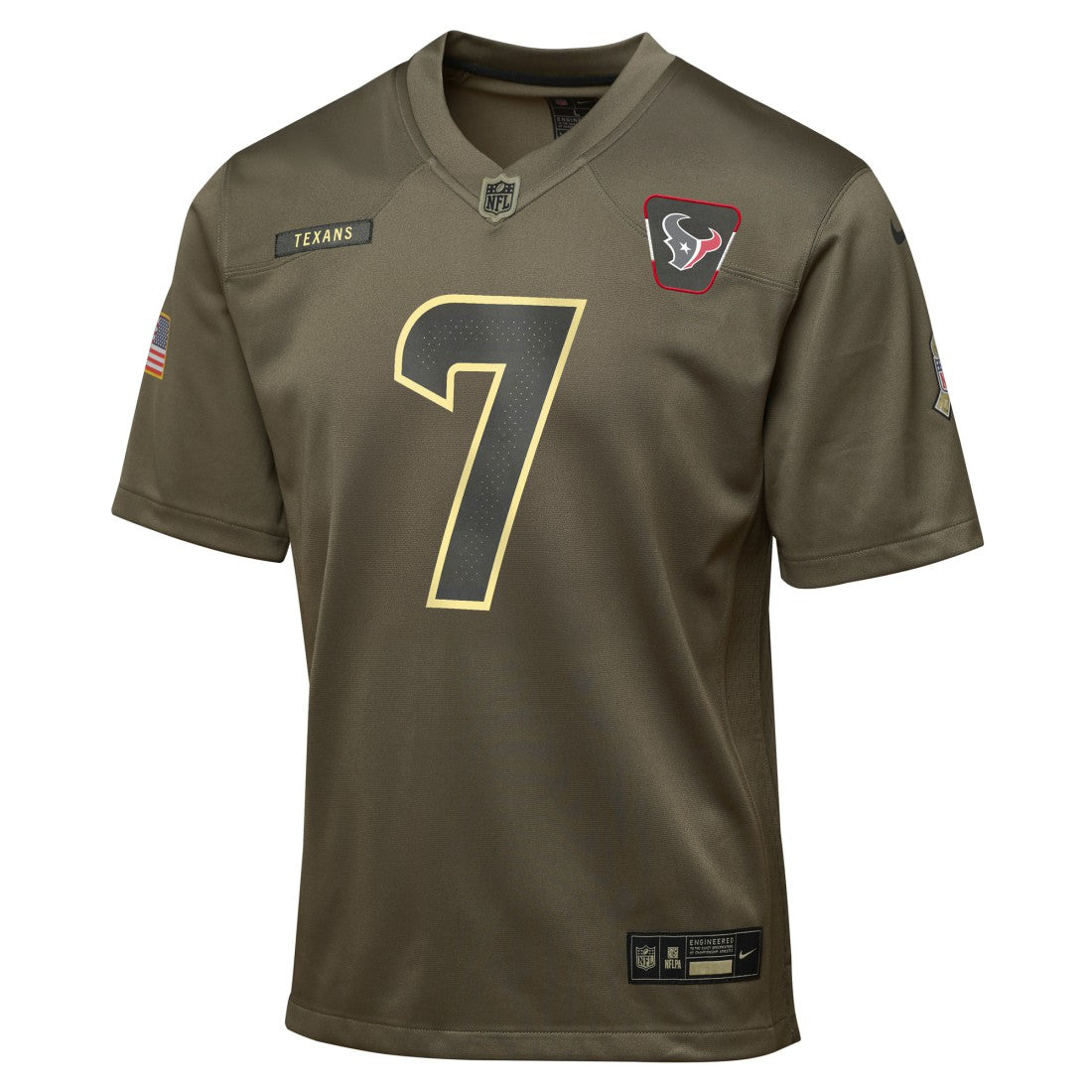 C.J. Stroud Houston Texans Youth 2025 Salute to Service Game Jersey Olive | Nike for Sale