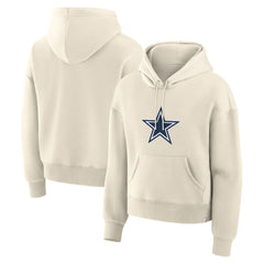 Dallas Cowboys Women's Dove Legacy Pullover Hoodie Cream | Fanatics