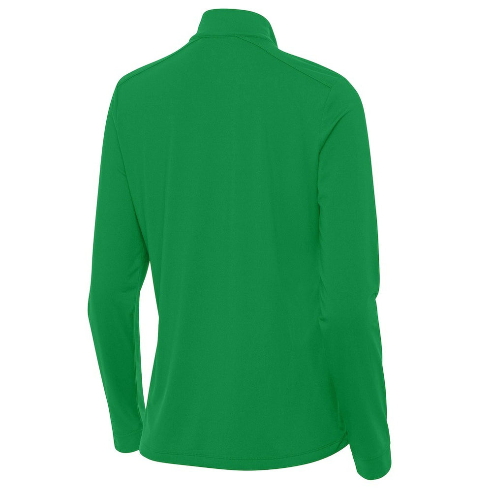 Pittsburgh Steelers Antigua Women's St. Patrick's Day Intent Quarter-Zip Performance Top Kelly Green | NFL