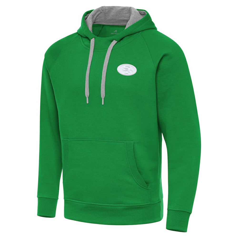 San Francisco 49ers Antigua St. Patrick's Day Victory Pullover Hoodie Kelly Green | NFL