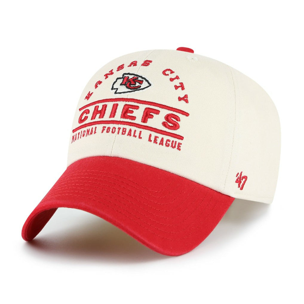 Kansas City Chiefs '47 Windham Clean Up Adjustable Hat Natural | 47 brand