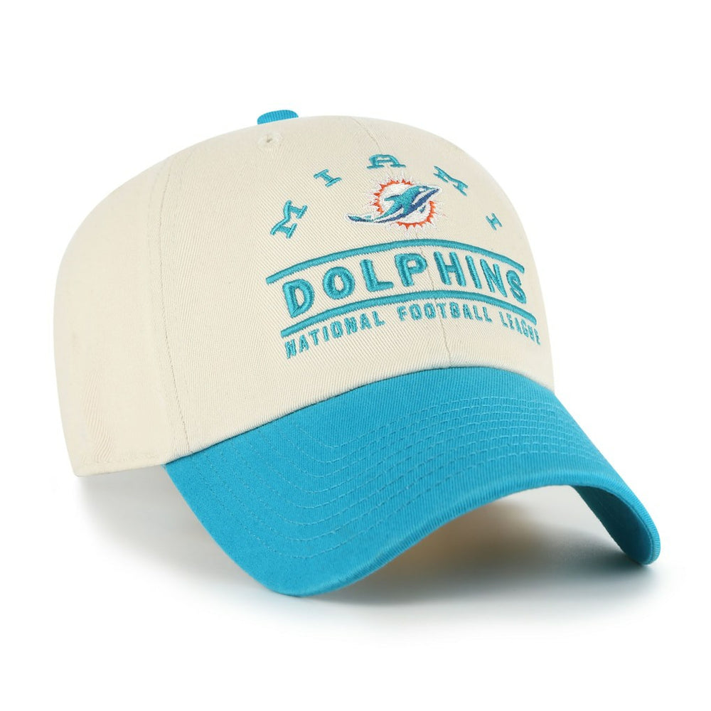 Miami Dolphins '47 Windham Clean Up Adjustable Hat Natural | 47 brand