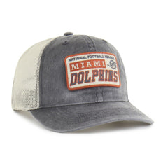 Miami Dolphins '47 Canteen Relaxed Trucker Adjustable Hat Charcoal | 47 brand