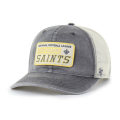 New Orleans Saints '47 Canteen Relaxed Trucker Adjustable Hat Charcoal | 47 brand