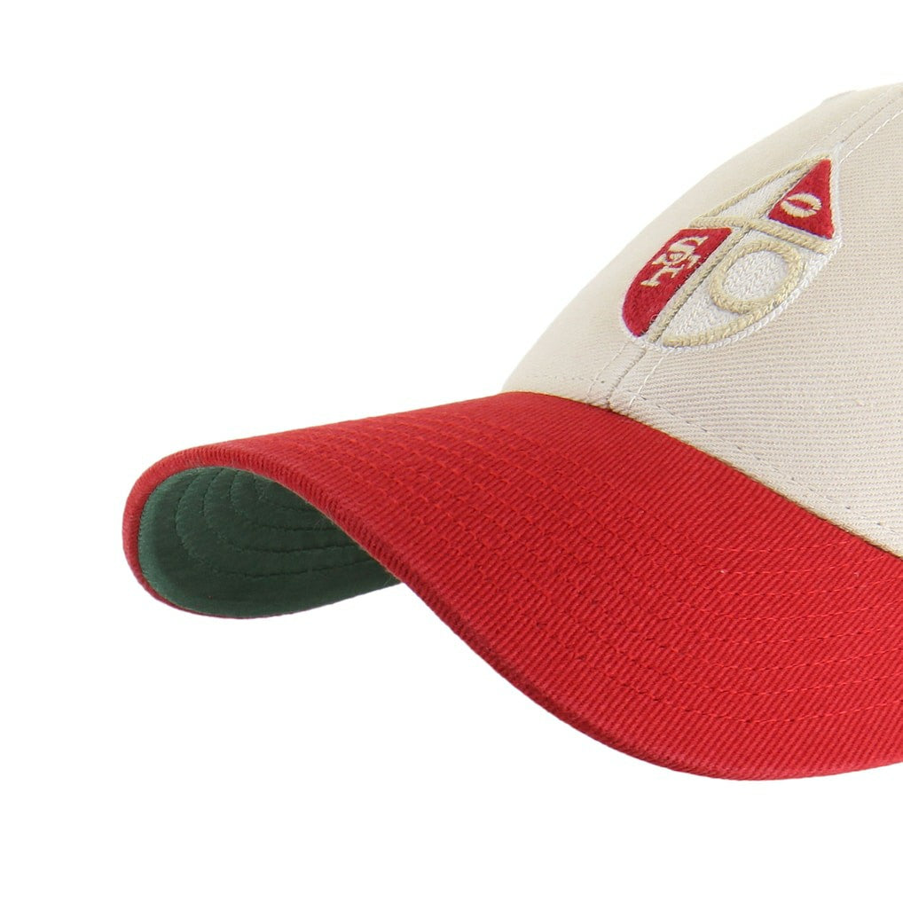 San Francisco 49ers '47 Fairfield MVP Throwback Adjustable Hat Cream/Scarlet | 47 brand