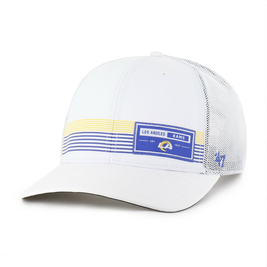 Los Angeles Rams '47 Rangefinder Trucker Adjustable Hat White | 47 brand