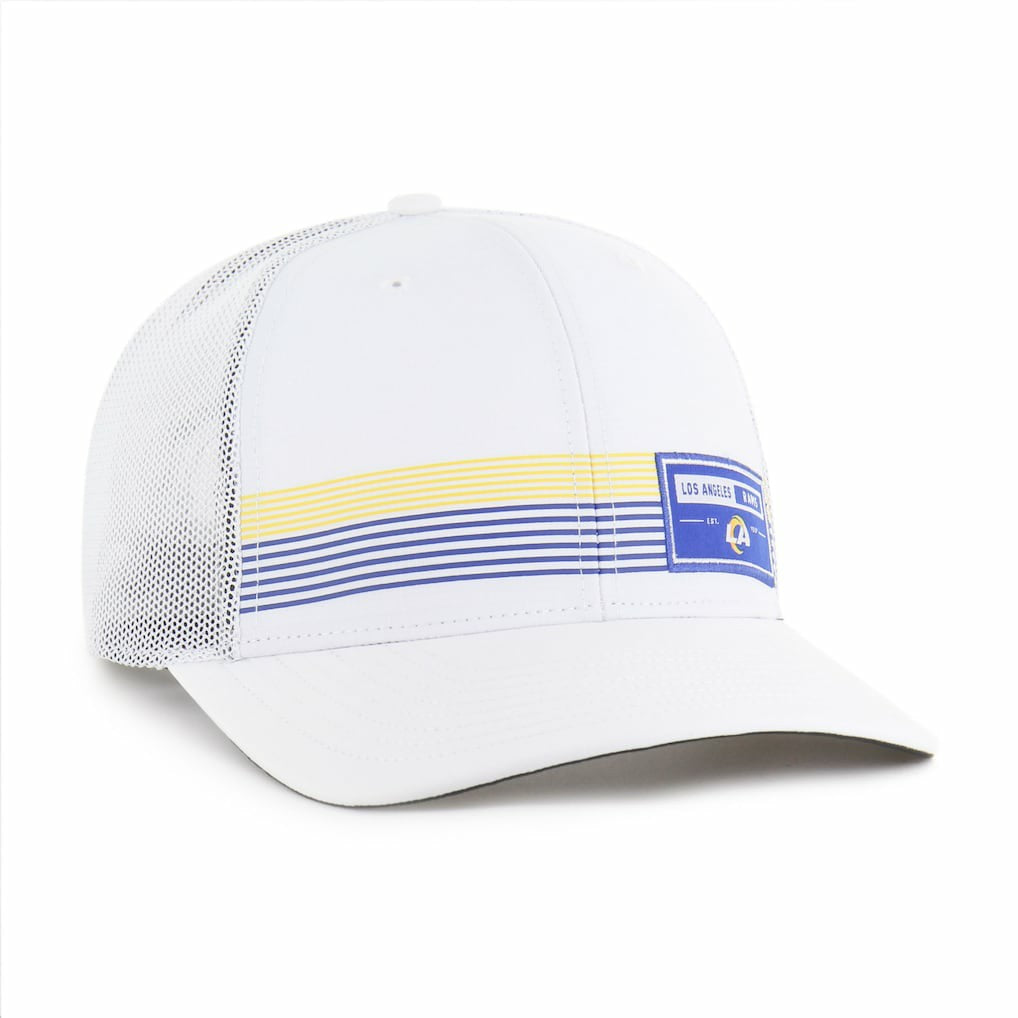 Los Angeles Rams '47 Rangefinder Trucker Adjustable Hat White | 47 brand
