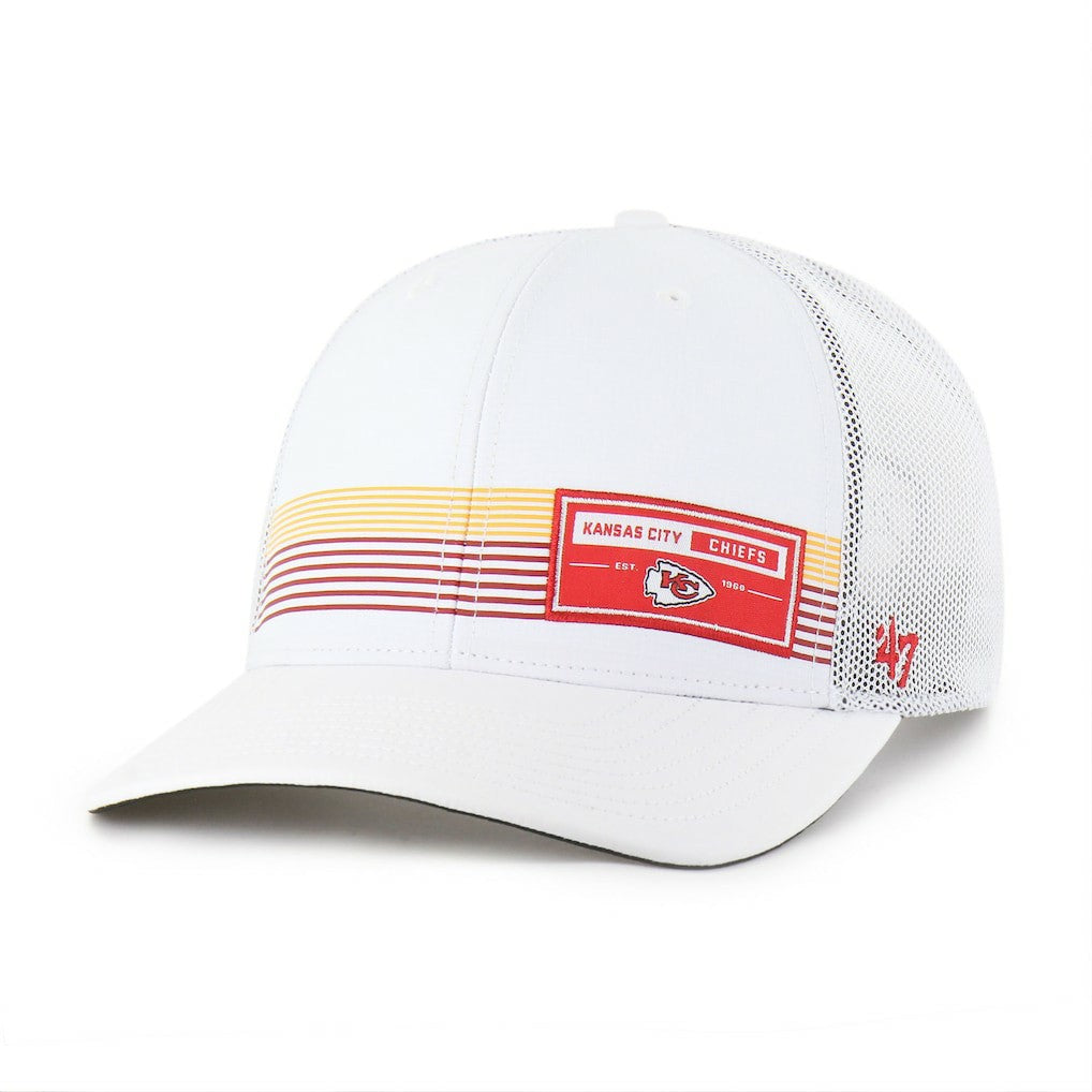 Kansas City Chiefs '47 Rangefinder Trucker Adjustable Hat White | 47 brand
