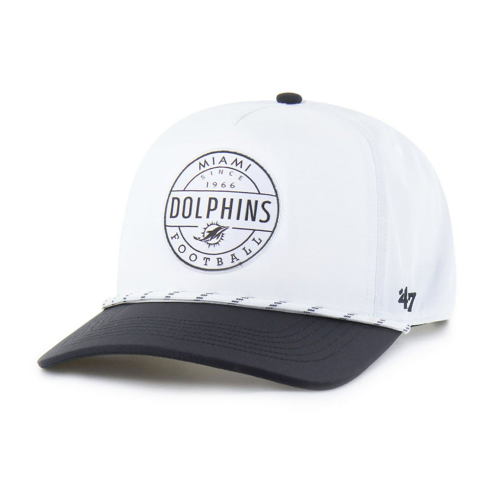 Miami Dolphins '47 Suburbia Hitch Two-Tone Adjustable Hat White/Black | 47 brand