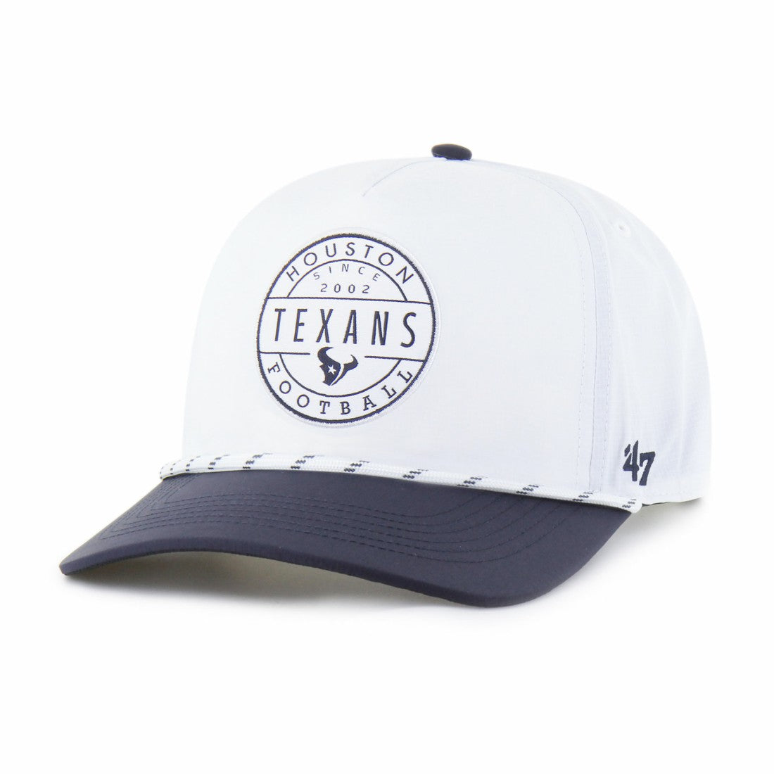 Houston Texans '47 Suburbia Hitch Two-Tone Adjustable Hat White/Navy | 47 brand