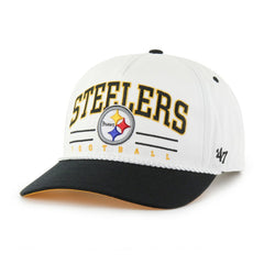 Pittsburgh Steelers '47 Roscoe Two-Toned Hitch Adjustable Hat White/Black | 47 brand