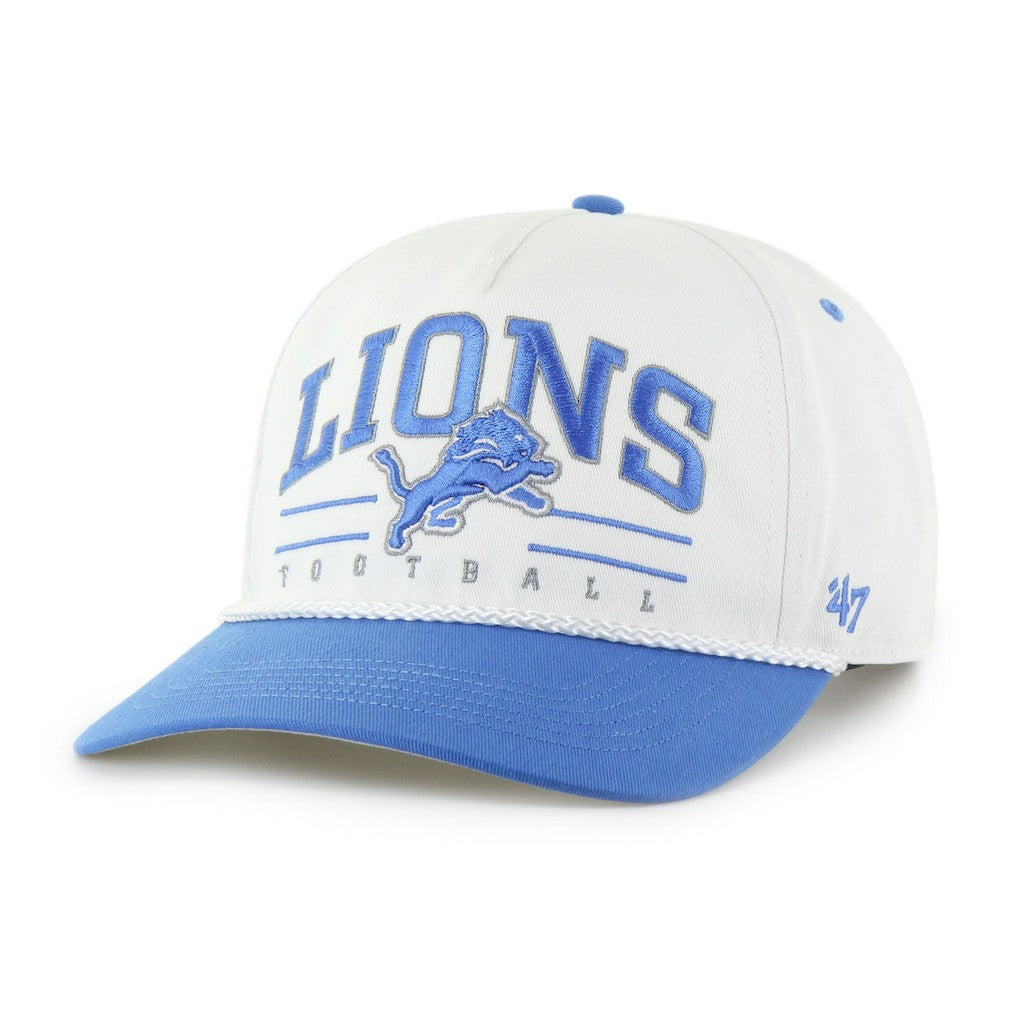 Detroit Lions '47 Roscoe Two-Toned Hitch Adjustable Hat White/Blue | 47 brand