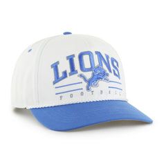 Detroit Lions '47 Roscoe Two-Toned Hitch Adjustable Hat White/Blue | 47 brand