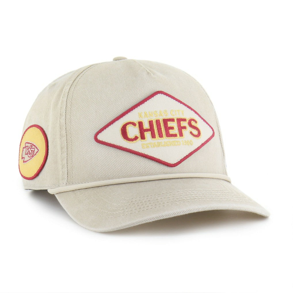 Kansas City Chiefs '47 Cairn Hitch Adjustable Hat Khaki | 47 brand