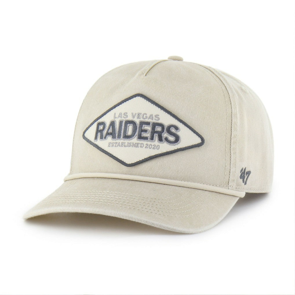 Las Vegas Raiders '47 Cairn Hitch Adjustable Hat Khaki | 47 brand
