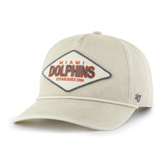 Miami Dolphins '47 Cairn Hitch Adjustable Hat Khaki | 47 brand