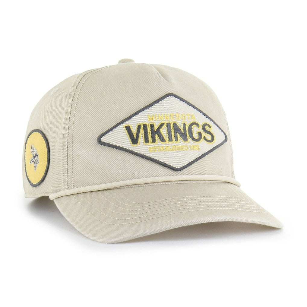 Minnesota Vikings '47 Cairn Hitch Adjustable Hat Khaki | 47 brand