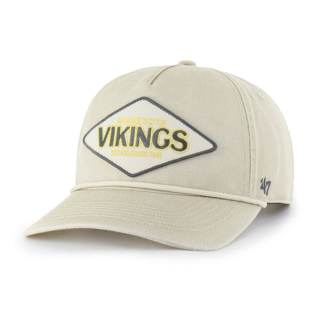 Minnesota Vikings '47 Cairn Hitch Adjustable Hat Khaki | 47 brand