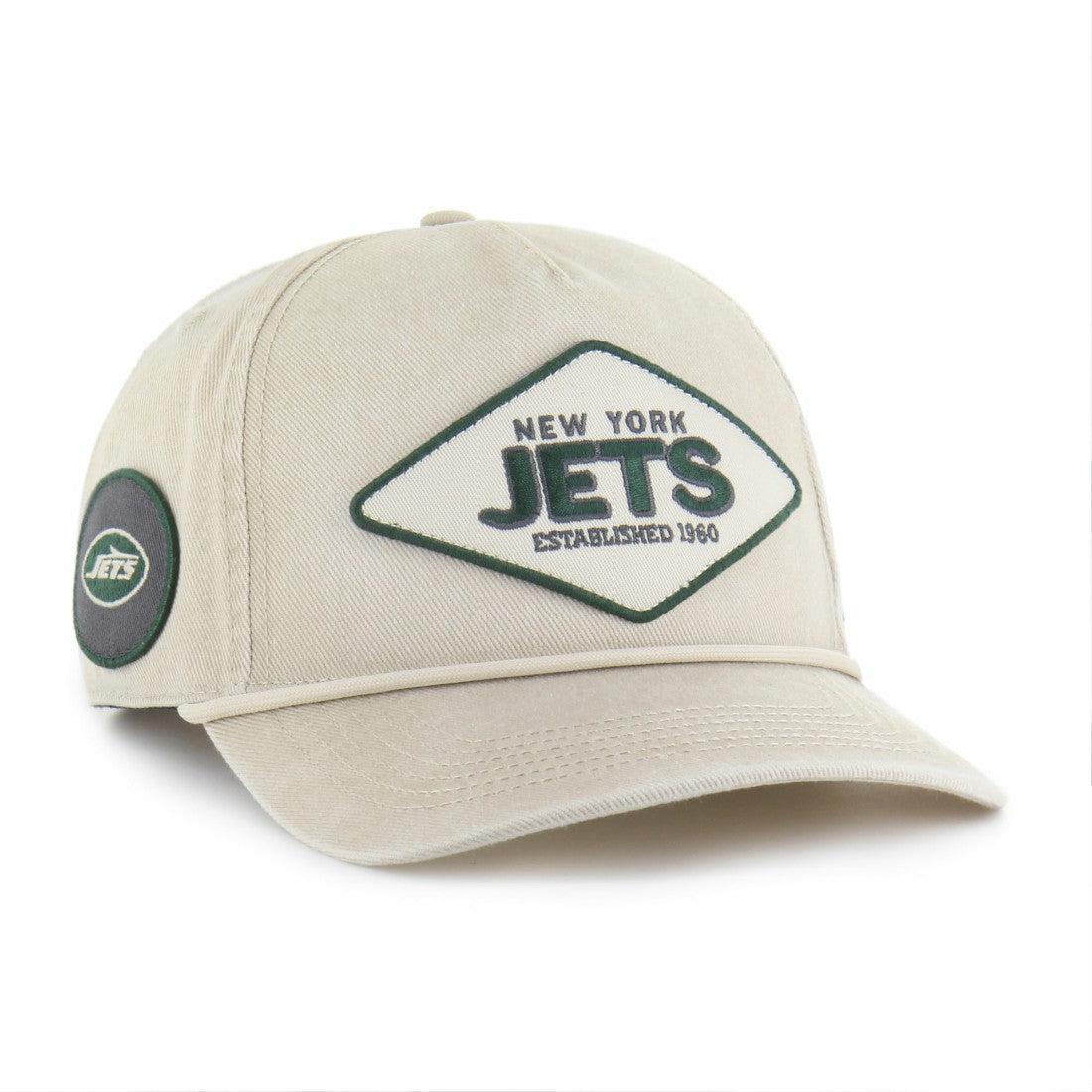 New York Jets '47 Cairn Hitch Adjustable Hat Khaki | 47 brand