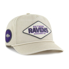 Baltimore Ravens '47 Cairn Hitch Adjustable Hat Khaki | 47 brand