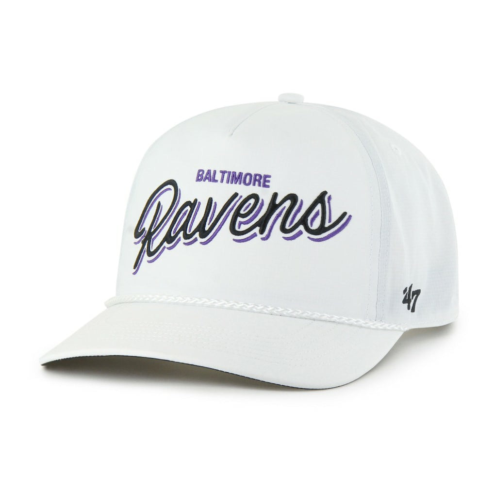 Baltimore Ravens '47 Brrr Fairway Hitch Adjustable Hat White | 47 brand