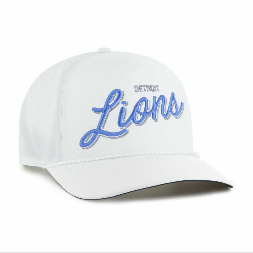 Detroit Lions '47 Brrr Fairway Hitch Adjustable Hat White | 47 brand