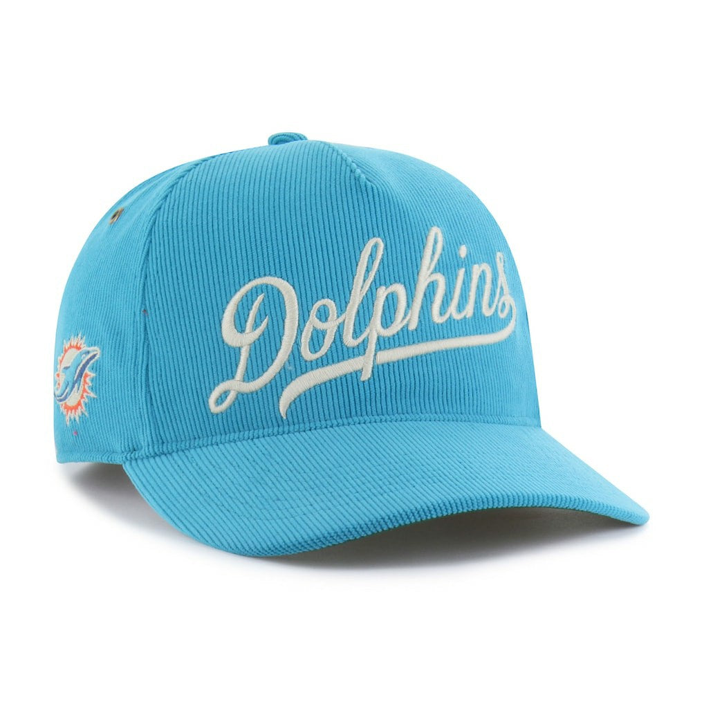 Miami Dolphins '47 Golden Age Corduroy Hitch Adjustable Hat Aqua | 47 brand