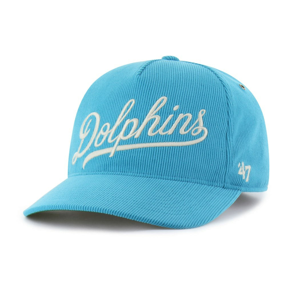 Miami Dolphins '47 Golden Age Corduroy Hitch Adjustable Hat Aqua | 47 brand