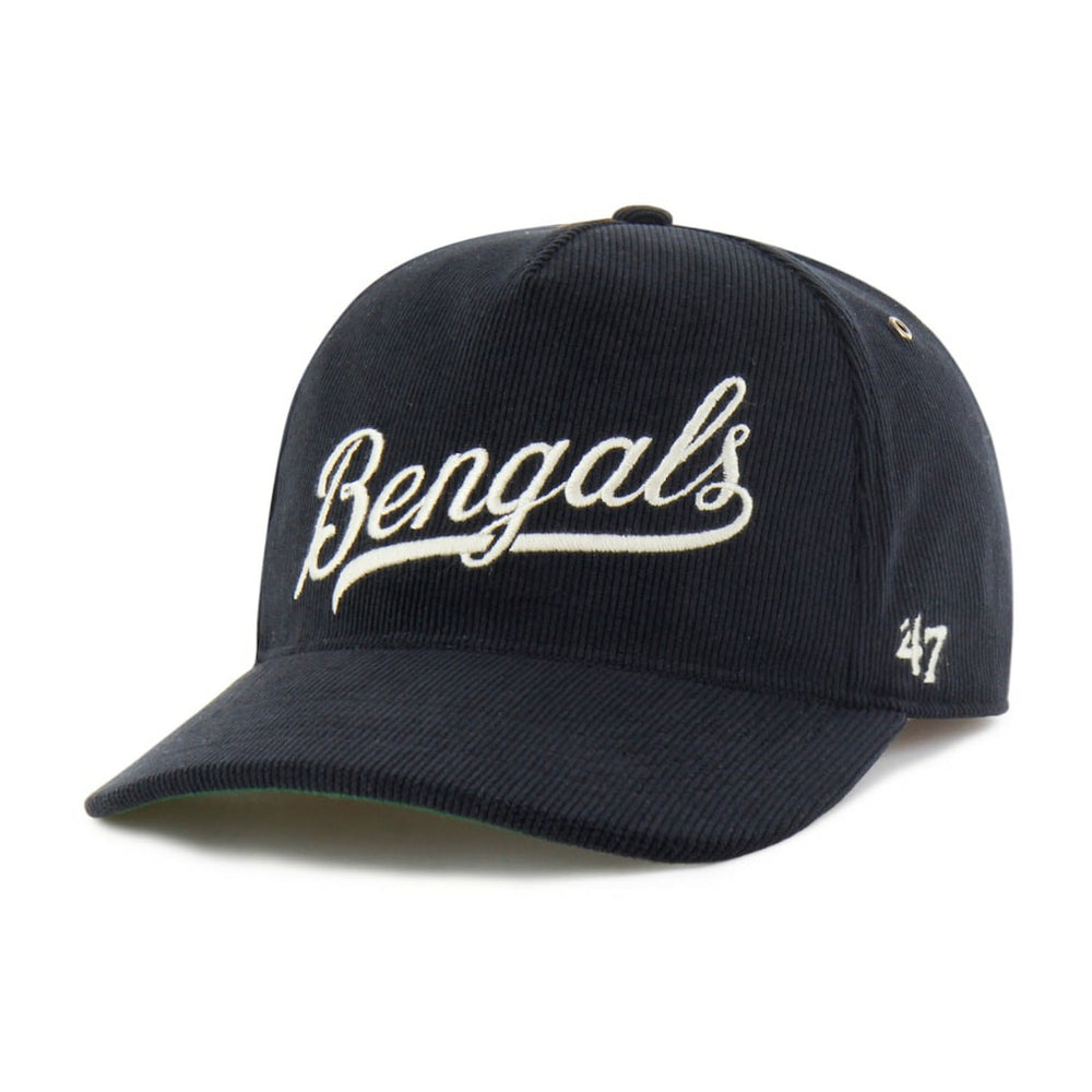 Cincinnati Bengals '47 Golden Age Corduroy Hitch Adjustable Hat Black | 47 brand