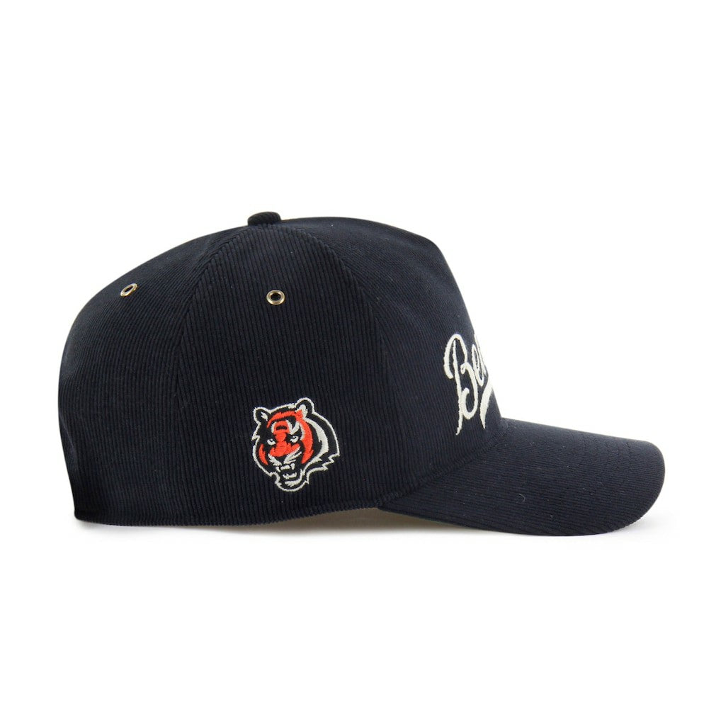 Cincinnati Bengals '47 Golden Age Corduroy Hitch Adjustable Hat Black | 47 brand