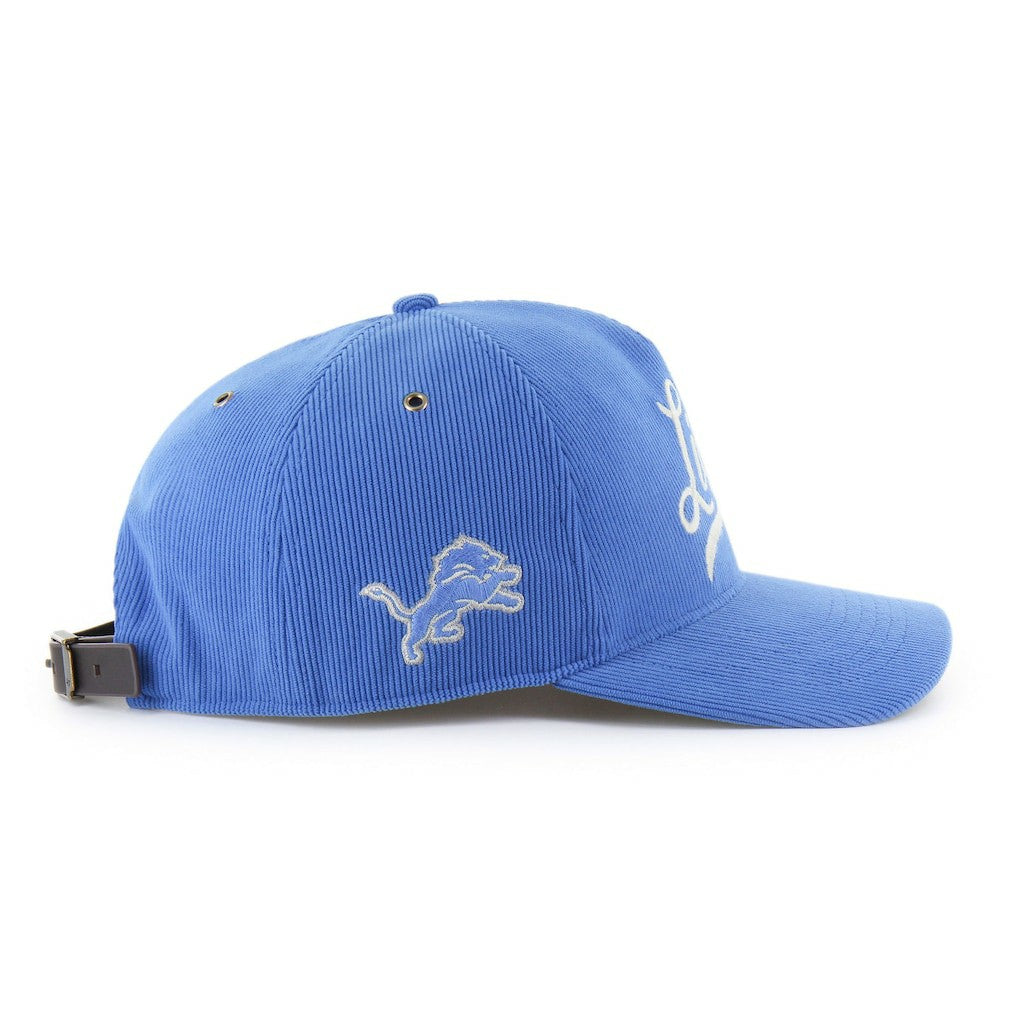 Detroit Lions '47 Golden Age Corduroy Hitch Adjustable Hat Blue | 47 brand
